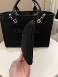 Chanel Deauville Shopper Tote Black