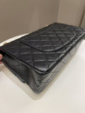 Chanel 2.55 226 Quilted Reissue Double Flap Black Aged Calfskin