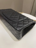Chanel 2.55 226 Quilted Reissue Double Flap Black Aged Calfskin