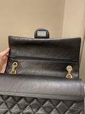 Chanel 2.55 226 Quilted Reissue Double Flap Black Aged Calfskin