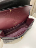 Chanel 2.55 226 Quilted Reissue Double Flap Black Aged Calfskin