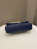 Chanel Cc Chain Top Flap Bag Navy Lambskin