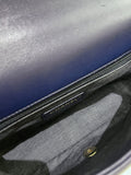Chanel Cc Chain Top Flap Bag Navy Lambskin