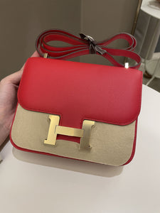 Hermes Constance 18 Rouge De Coeur Evercolor