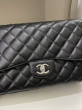 Chanel Classic Quilted Jumbo Single Flap Black Caviar