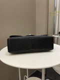 Chanel Classic Quilted Jumbo Single Flap Black Caviar