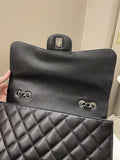 Chanel Classic Quilted Jumbo Single Flap Black Caviar