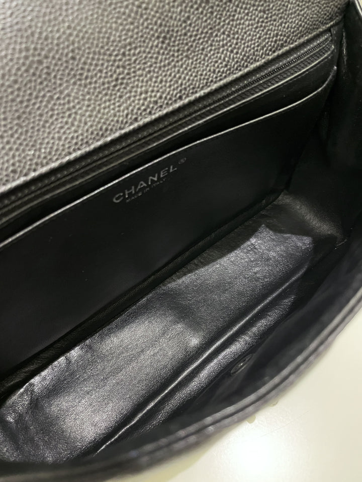 Chanel Classic Quilted Jumbo Single Flap Black Caviar