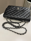 Chanel Classic Quilted Jumbo Single Flap Black Caviar