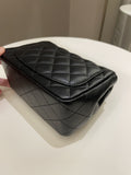 Chanel Classic Quilted Mini Square Black Lambskin