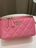 Chanel Trendy CC Vanity Case Pink Pink Lambskin