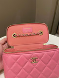 Chanel Trendy CC Vanity Case Pink Pink Lambskin