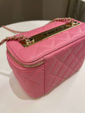 Chanel Trendy CC Vanity Case Pink Pink Lambskin