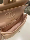 Chanel Classic Quilted Medium Double Flap Beige Caviar