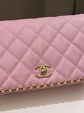 Chanel 22K Chain Around Flap Mauve Pink Caviar