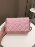 Chanel 22K Chain Around Flap Mauve Pink Caviar