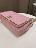 Chanel 22K Chain Around Flap Mauve Pink Caviar