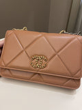 Chanel 19 Wallet On Chain Caramel Lambskin