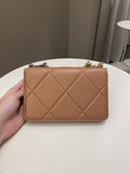 Chanel 19 Wallet On Chain Caramel Lambskin