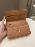Chanel 19 Wallet On Chain Caramel Lambskin