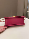 Chanel Quilted Perfect Fit Chain Rose Fuchsia Calfskin