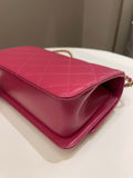 Chanel Quilted Perfect Fit Chain Rose Fuchsia Calfskin
