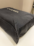 Chanel Cc Vintage Tote Bag Black Canvas