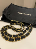 Chanel Cc Vintage Tote Bag Black Canvas