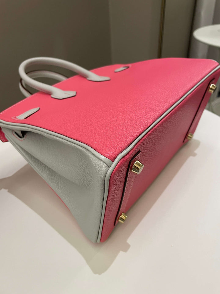 Hermes Birkin 25 HSS Rose Azalee/ Gris Chèvre