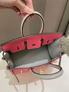 Hermes Birkin 25 HSS Rose Azalee/ Gris Chèvre