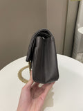 Chanel 2.55 225 Chevron Reissue Double Flap Dark Grey Aged Calfskin