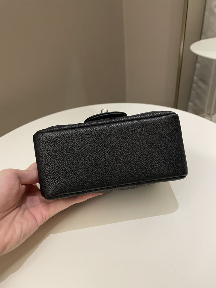 Chanel Classic Quilted Mini Square Black Caviar
