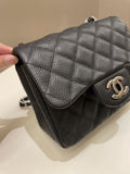 Chanel Classic Quilted Mini Square Black Caviar