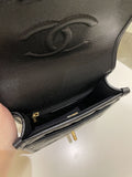 Chanel 22K Flap with Top Handle Black Caviar