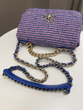 Chanel 19 Flap Bag Blue / Pink Tweed