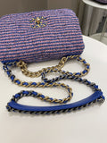 Chanel 19 Flap Bag Blue / Pink Tweed