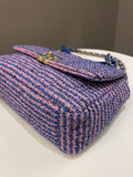 Chanel 19 Flap Bag Blue / Pink Tweed