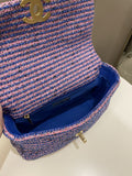 Chanel 19 Flap Bag Blue / Pink Tweed