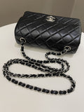 Chanel Classic Quilted Mini Rectangular Black Lambskin
