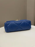 Chanel 19 Flap Bag Cobalt Blue Lambskin
