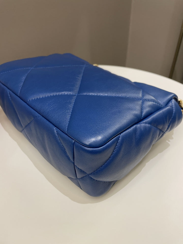 Chanel 19 Flap Bag Cobalt Blue Lambskin