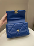 Chanel 19 Flap Bag Cobalt Blue Lambskin