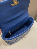 Chanel 19 Flap Bag Cobalt Blue Lambskin