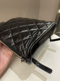 Chanel 22A Quilted My Pocket Backpack Black Coated Calfskin