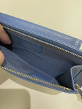 Chanel Quilted Phone Holder with Chain Paradise Blue Caviar