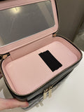 Chanel 22B Top Handle Tall Vanity Black Patent