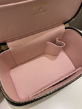 Chanel 22B Top Handle Tall Vanity Black Patent