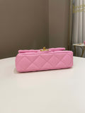 Chanel 23P Sweet Heart Mini Flap Candy Pink Caviar