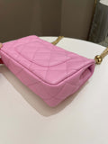 Chanel 23P Sweet Heart Mini Flap Candy Pink Caviar