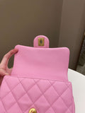 Chanel 23P Sweet Heart Mini Flap Candy Pink Caviar